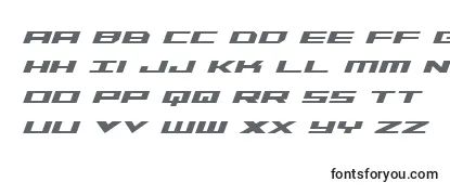 Обзор шрифта TriremeCondensedBoldItalic