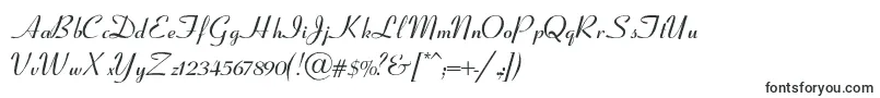 Шрифт CoronetSemiboldItalic – каллиграфические шрифты