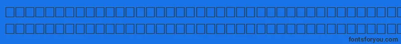 WitherRegular Font – Black Fonts on Blue Background