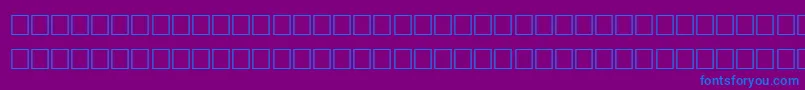 フォントWitherRegular – 紫色の背景に青い文字