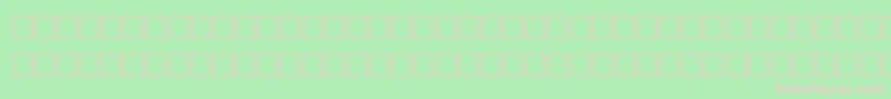 フォントWitherRegular – 緑の背景にピンクのフォント