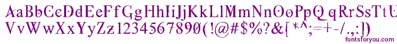 Grecoromanlubedwrestling-Schriftart – Violette Schriften