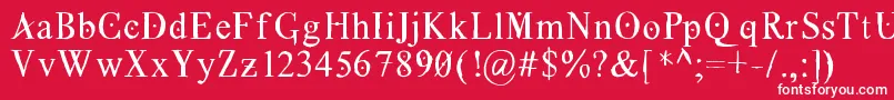 Grecoromanlubedwrestling Font – White Fonts on Red Background