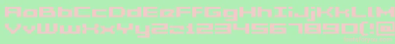 Acme5WideBold Font – Pink Fonts on Green Background