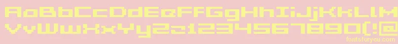 Acme5WideBold Font – Yellow Fonts on Pink Background