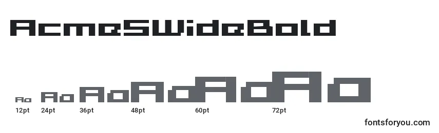Acme5WideBold Font Sizes