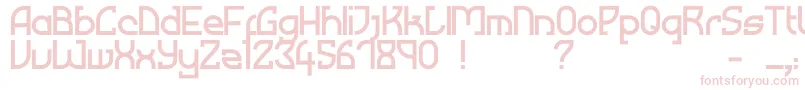 Mused Font – Pink Fonts on White Background