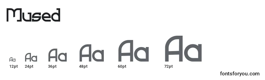 Mused Font Sizes
