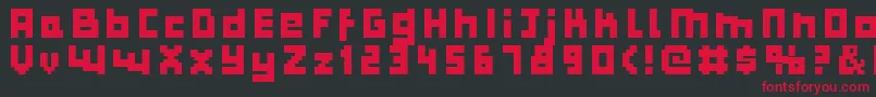 Bulkypix Font – Red Fonts on Black Background