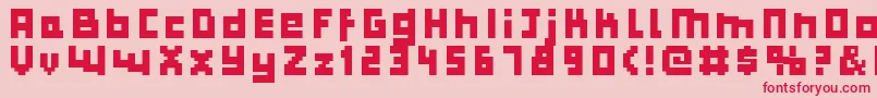 Bulkypix Font – Red Fonts on Pink Background