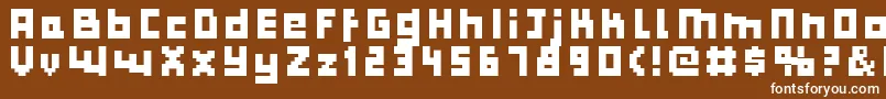 Bulkypix Font – White Fonts on Brown Background