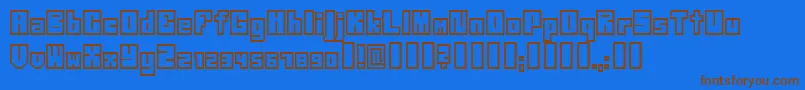 Neistil Font – Brown Fonts on Blue Background