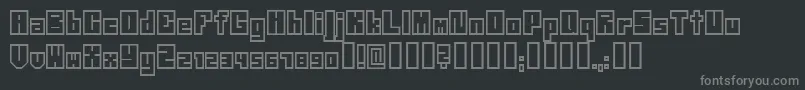 Neistil Font – Gray Fonts on Black Background