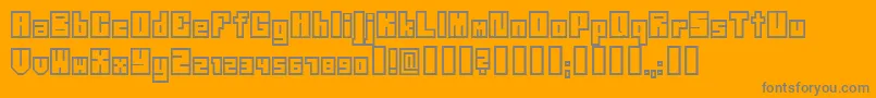 Neistil Font – Gray Fonts on Orange Background