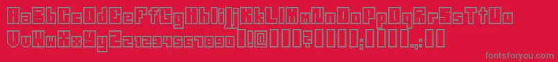 Neistil Font – Gray Fonts on Red Background