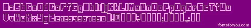 Neistil Font – Pink Fonts on Purple Background