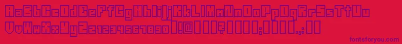 Neistil Font – Purple Fonts on Red Background