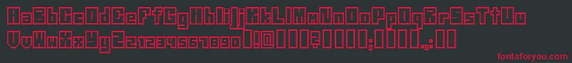 Neistil Font – Red Fonts on Black Background