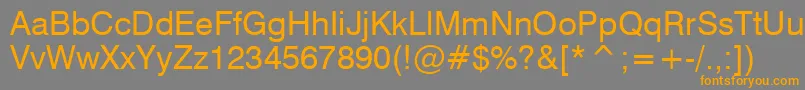 MicrologicSymbols Font – Orange Fonts on Gray Background