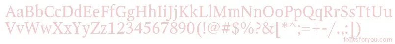 OctavaRegular Font – Pink Fonts on White Background