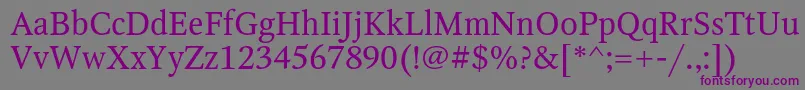OctavaRegular Font – Purple Fonts on Gray Background