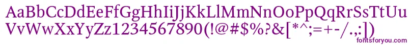 OctavaRegular-fontti – violetit fontit valkoisella taustalla