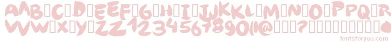AngelbrotxaRegular Font – Pink Fonts on White Background