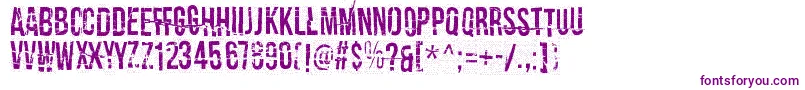 CrashTestDummy Font – Purple Fonts on White Background