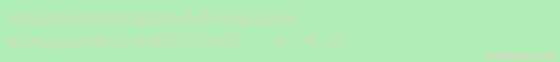 フォントAngrybitch – 緑の背景にピンクのフォント