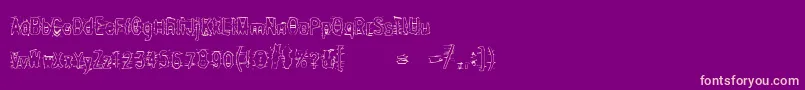Weitere Informationen zur Angrybitch-Schriftart Angrybitch-Schriftart – Rosa Schriften auf violettem Hintergrund