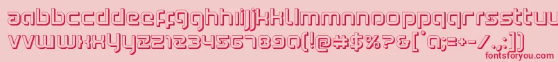 Youngerblood3D Font – Red Fonts on Pink Background