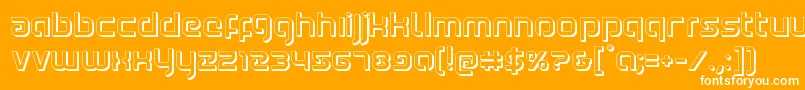 Youngerblood3D Font – White Fonts on Orange Background
