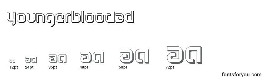 Youngerblood3D Font Sizes