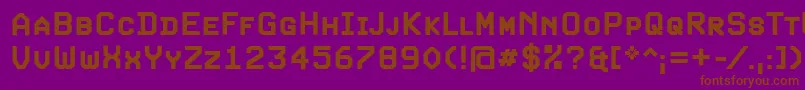 ExpoScBold Font – Brown Fonts on Purple Background