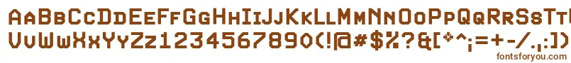 ExpoScBold Font – Brown Fonts on White Background