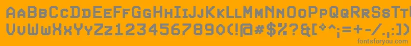 ExpoScBold Font – Gray Fonts on Orange Background