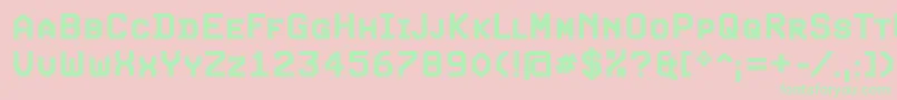 ExpoScBold Font – Green Fonts on Pink Background