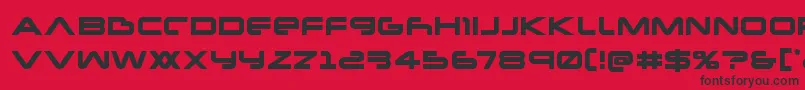 Newmars Font – Black Fonts on Red Background