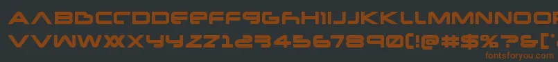 Шрифт Newmars – коричневые шрифты на чёрном фоне
