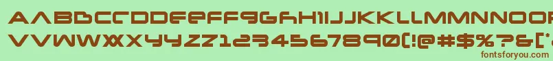 Newmars Font – Brown Fonts on Green Background