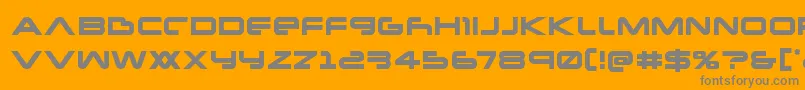 Newmars Font – Gray Fonts on Orange Background