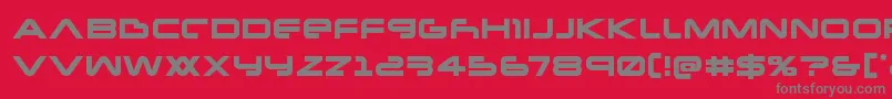 Newmars Font – Gray Fonts on Red Background