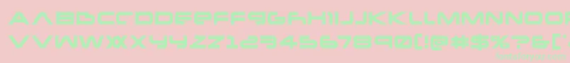 Newmars Font – Green Fonts on Pink Background