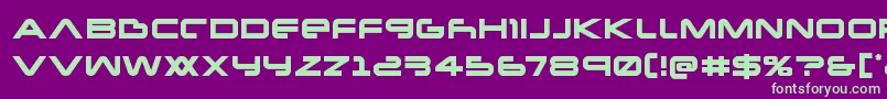 Newmars Font – Green Fonts on Purple Background