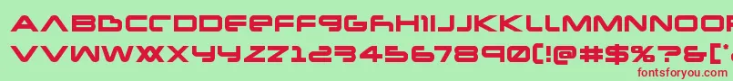 Newmars Font – Red Fonts on Green Background