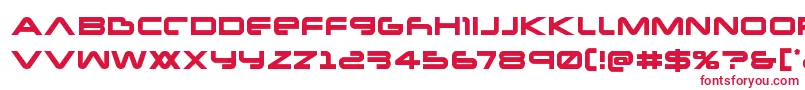 フォントNewmars – 白い背景に赤い文字