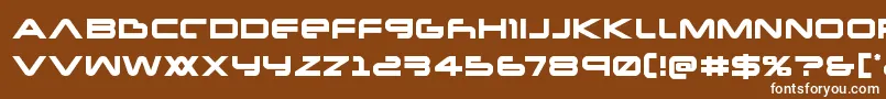Newmars Font – White Fonts on Brown Background