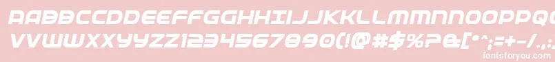 Fedserviceextraboldital Font – White Fonts on Pink Background