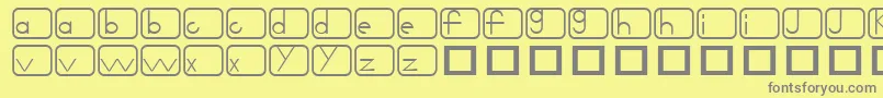 Noir Font – Gray Fonts on Yellow Background