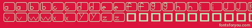 Noir Font – Green Fonts on Red Background